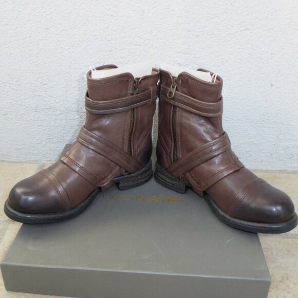 ❤️SALE UGG Italian Collection Elisabeta Moto Boots 5.5 NEW IN BOX - Picture 8 of 14